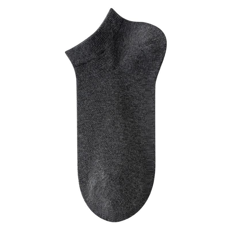

5 пар женских летних хлопковых носков, впитывающих пот, без косточек, невидимые колготки из чистого хлопка, тонкие и легкие, для весны и лета 5 Pairs темно-серого