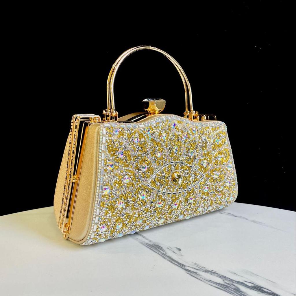 Elegant Rhinestone Evening Clutch for Ladies - Perfect for Banquets and Special Occasions