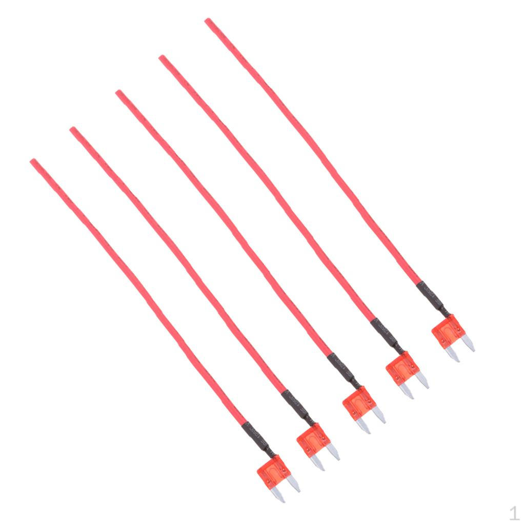 5 Pieces Boat Car Automotive Audio 16 Wire ATM/APM Fuses Red