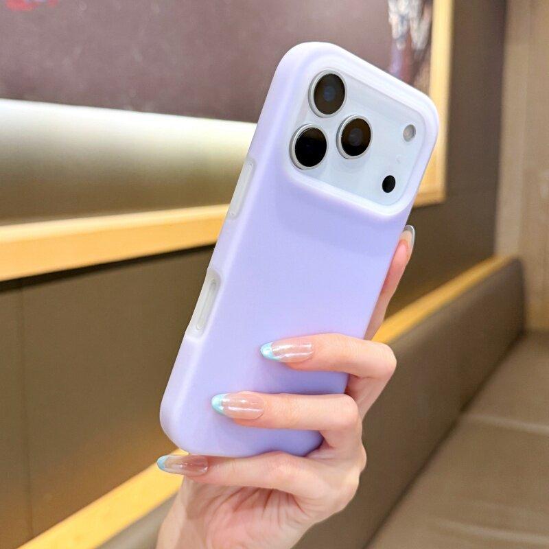 Applicable to iPhone17ProMAX mobile phone case, liquid silicone jelly Apple 16 all-inclusive Al button anti-drop soft case
