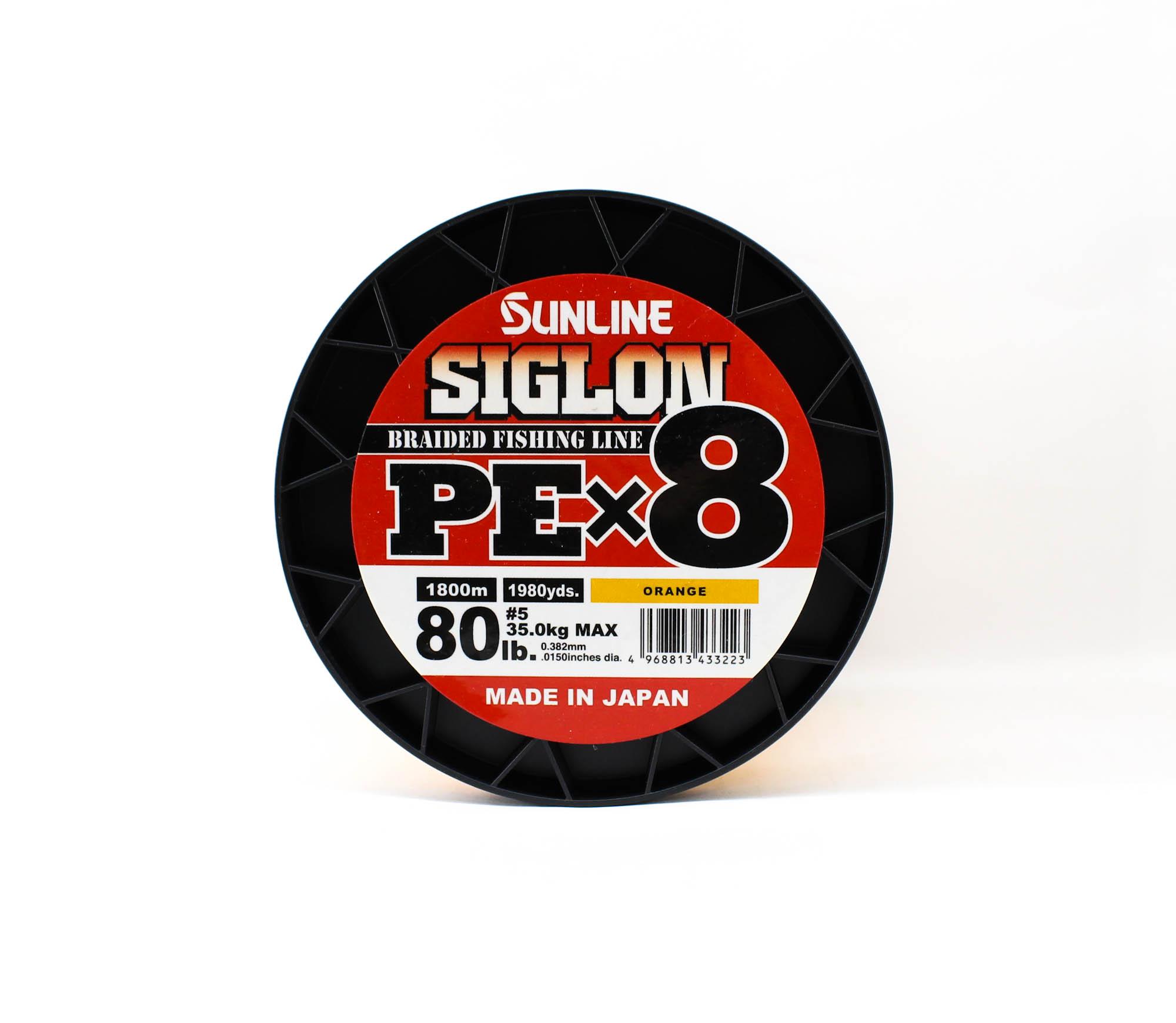 

Sunline P.E Line X8 Siglon 1800M P.E 5 80LB Orange (3223) оранжевый