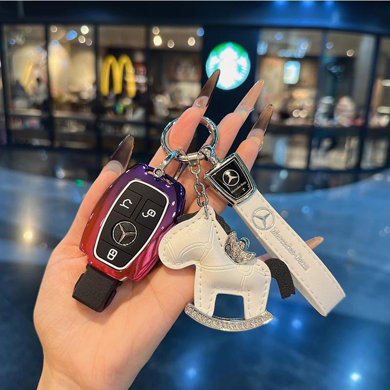 SUG2   Car Smart Key Cover Case Shell Accessories For Mercedes W212 W204 for Benz A B C E GL S GLA GLK CLS Class AMG W205 W463 W176