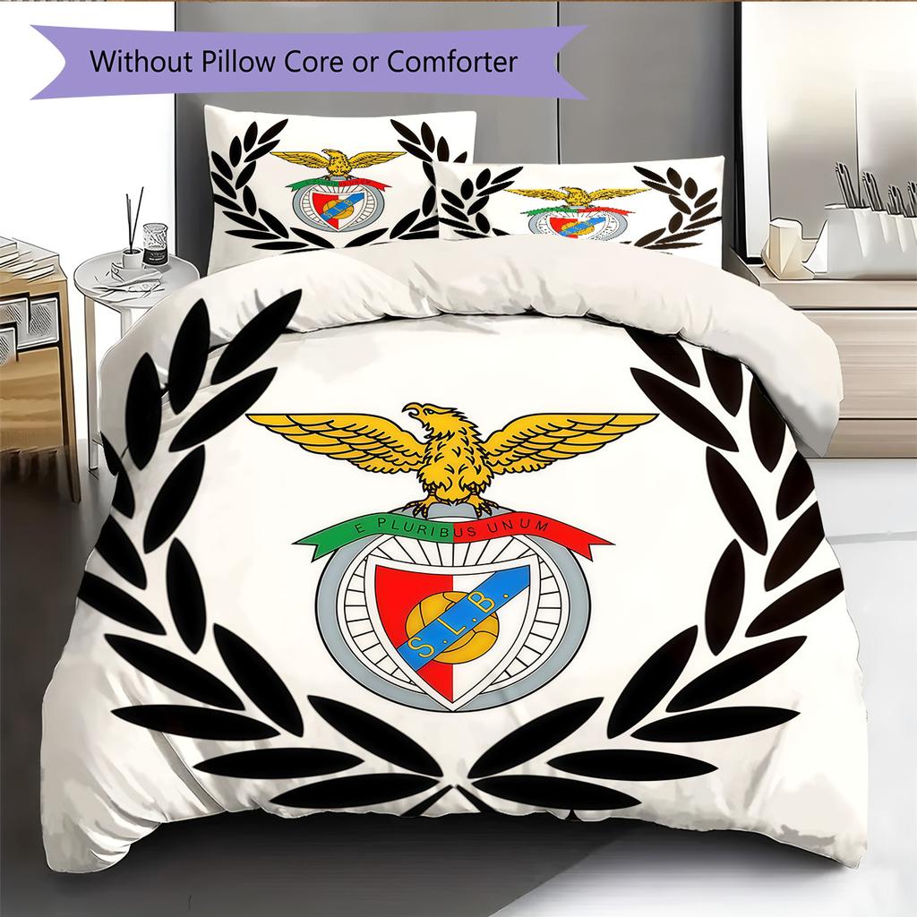 S.L. Set Copripiumino Trapuntato Benfica Copripiumino Federa Decorazione per la Casa Regalo di Compleanno (1 * copripiumino + 2 * federa, senza nucleo)