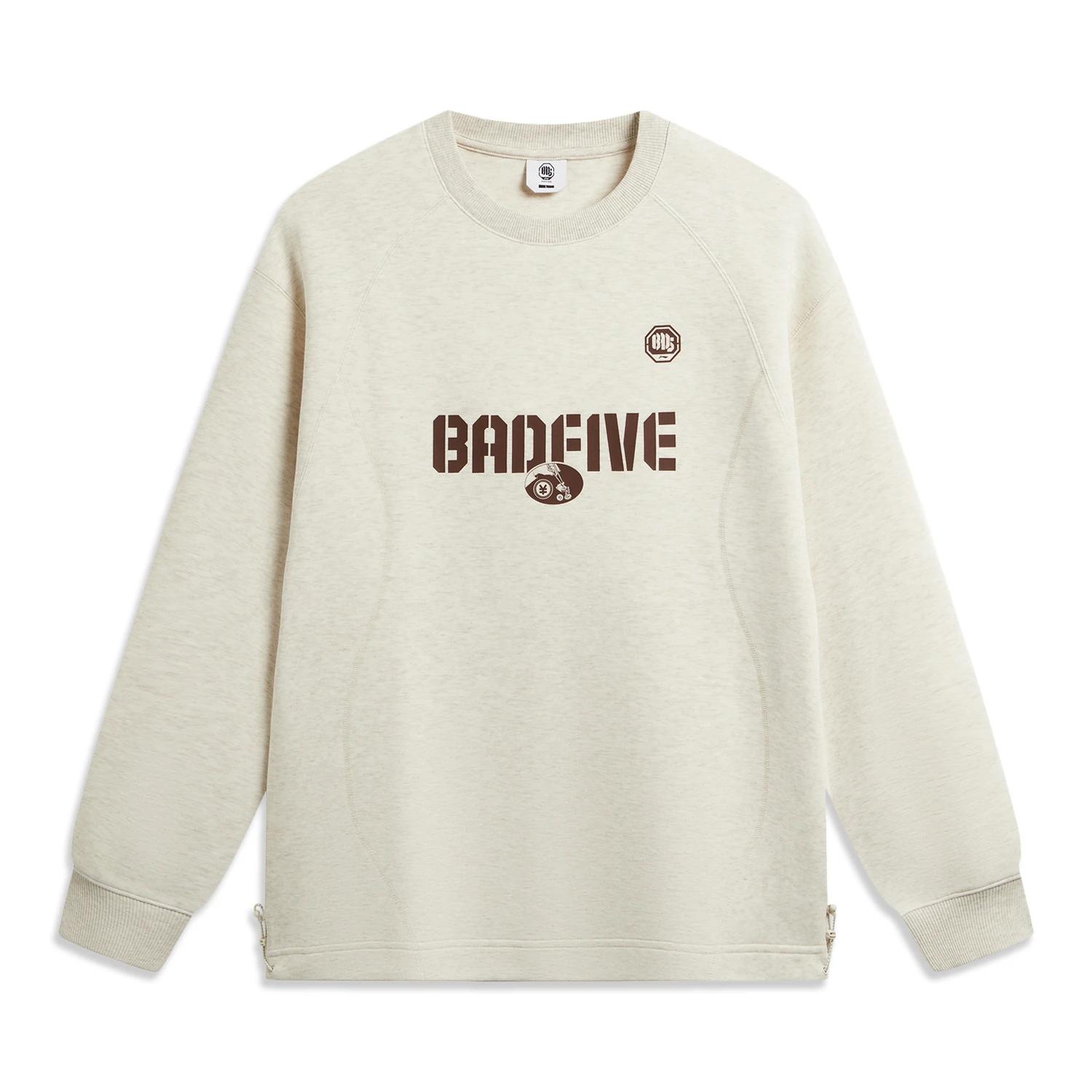 

Li Ning Badfive Simple Letter Loose Sweatshirt Men tops AWDW191-3 L