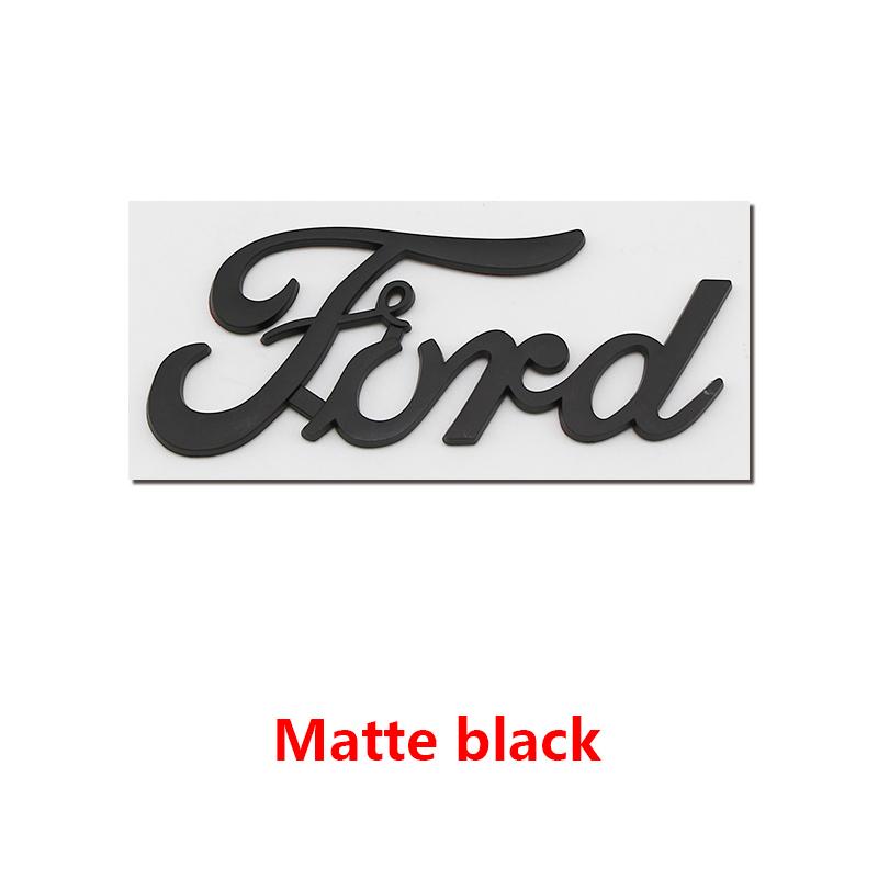 BAZG2 ABS Ford Lettering Badge Stickers Car Rear Trunk Body Emblem Auto Accessories For Ford Focus Fusion Logo ST Line MK2 MK3 MK4