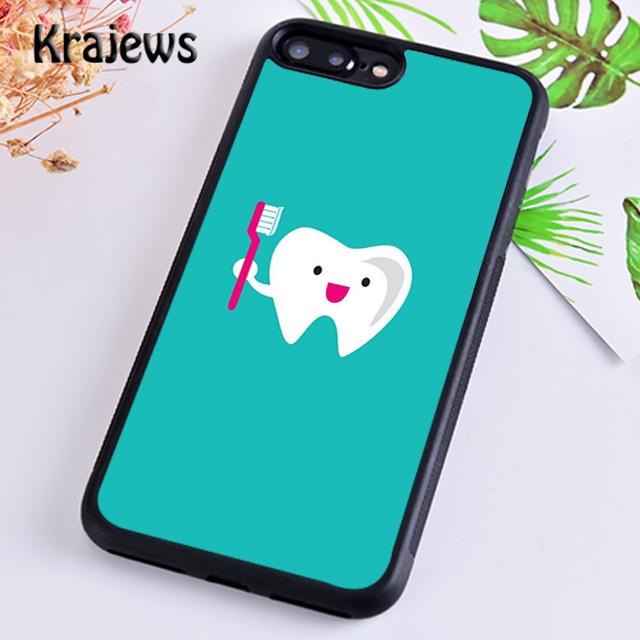 Krajews Dentist Dental Hygienist Tooth Phone Case Cover For iPhone 17 Air 16 15 14 plus 12 pro max coque Fundas
