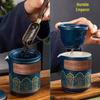 Qianxing Portable Ceramic Gongfu Tea Set with Travel Bag