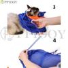 PPIOOY Cat Cocoon Multifunctional Net Scratch Bath Nail Ear Cleaning Pet Grooming Convenient for Vet Visits and Mesh Handy Cat Nail Trimmer Bag, -