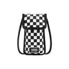 Logo Checkerboard Polyester Phone Bag Unisex Shoulder Bag Black White VN0A4S71705