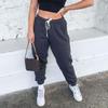 Women's Drawstring Casual Jogger Pants Elastic Waistband Tapered Leg Pockets Lightweight Soft Fabric Lounge Bottoms