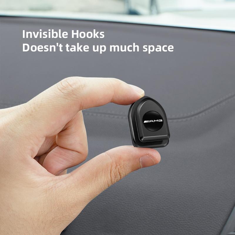 For Mercedes Benz AMG A B C E G CLA W211 W203 W204 C260 E300L A200L GLC3 Multifunctional Car Mini Sticky Hook Self Adhesive Hook