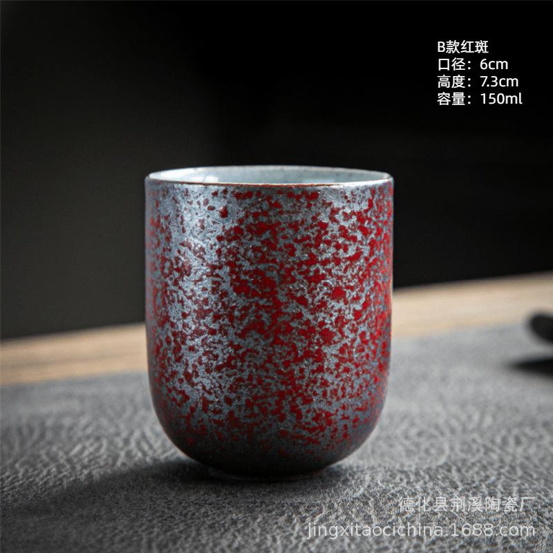 Coarse Pottery Master Cup Retro Kung Fu Teacup Master Cup Latte Flower Personal Cup Tea Cup Large Teacup