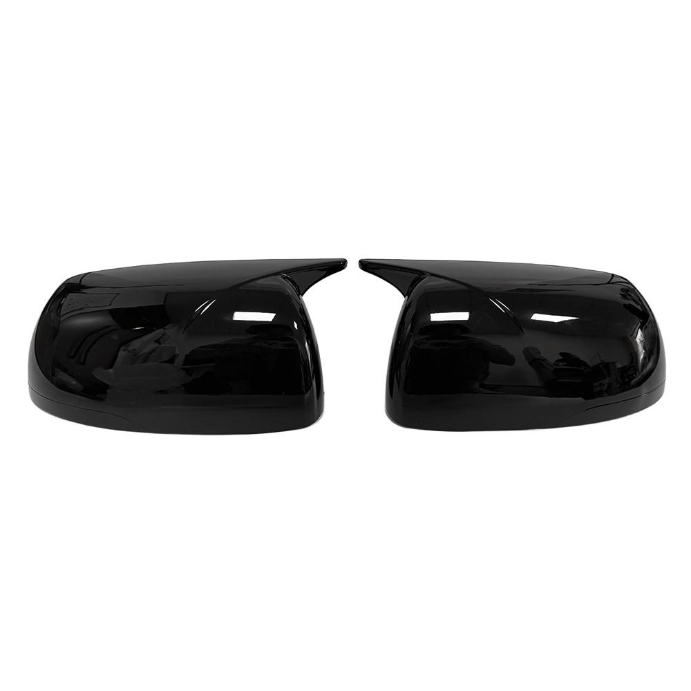 OX Horn Door Mirror Cover For Kia Picanto Mroning 2012-2025 Glossy Black Carbon Fiber Car Rearview Accessories Decoration