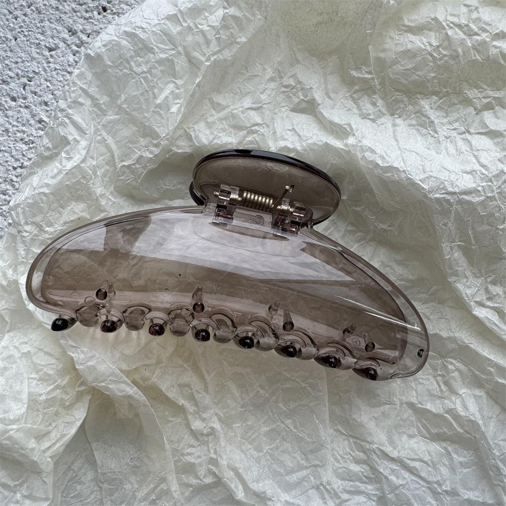 Korean Style Minimalist Semi-Circular Hair Clip for Women - High-End Summer Updo Shark Clip