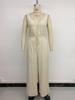 European Retro Sleeveless V-neck Jumpsuit Women 2026
