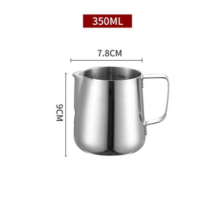 350/600/1000ml Stainless Steel Latte Coffee Art Cup Beak High-end Coffee Milk Foam Cup Fashion Barista Latte Art Tools