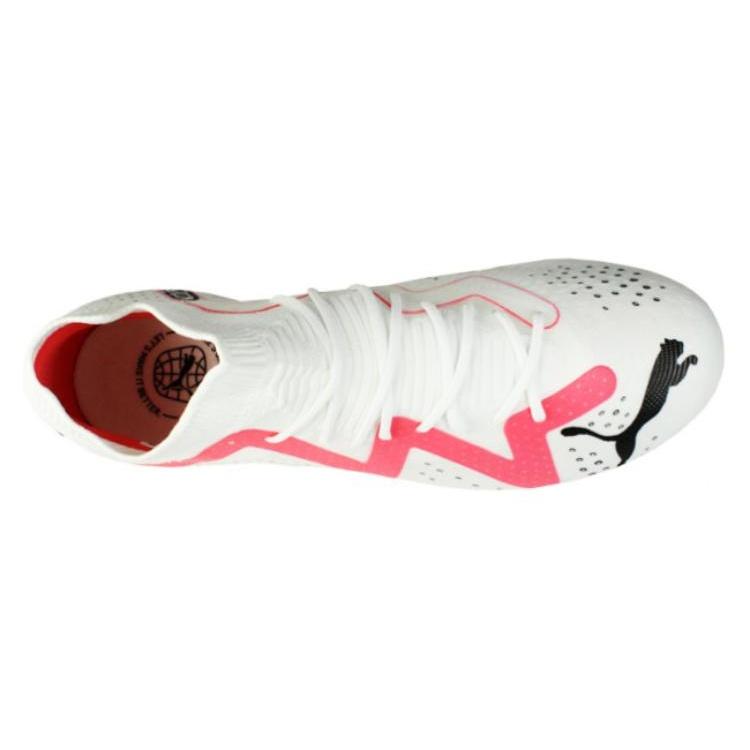 PUMA Future Match IC/in Soccer Shoes Men's White Pink 107372-01