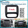 7 Inch 2DIN Car Fascia Radio Panel For Renault Trafic Opel Vivaro 2015 Frame Kit Install Facia Face Plate