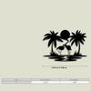 Flamingo Palm Tree Metal Wall Art Modern Tropical Sunset Sign Mural Home Room Patio Yard Indoor Outdoor Decor Gift Boho Farmhouse Hanging Ornament