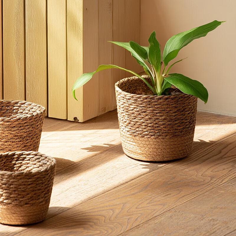 Natural Handwoven Planter Basket