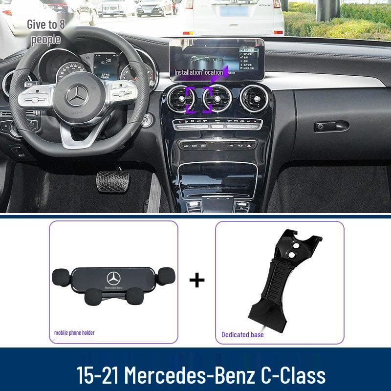 Air Vent Phone Holder for 2008-2023 Mercedes-Benz C-Class (C260L, C200L)