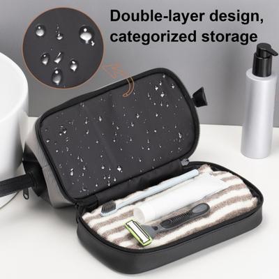 Large Capacity Travel Toiletry Bag Dry Wet Separation Waterproof Zipper Portable Men Women Cosmetic Makeup Bag Toiletries Organizer Pouch