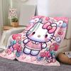 1pc. Hello Kitty Cute Cartoon Blanket - Perfect for Home, Office, Outdoor Use, Gift Idea, Suitable for Al