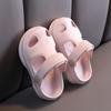 Sandálias infantis cor sólida sandálias ocas chinelos sola macia sapatos infantis