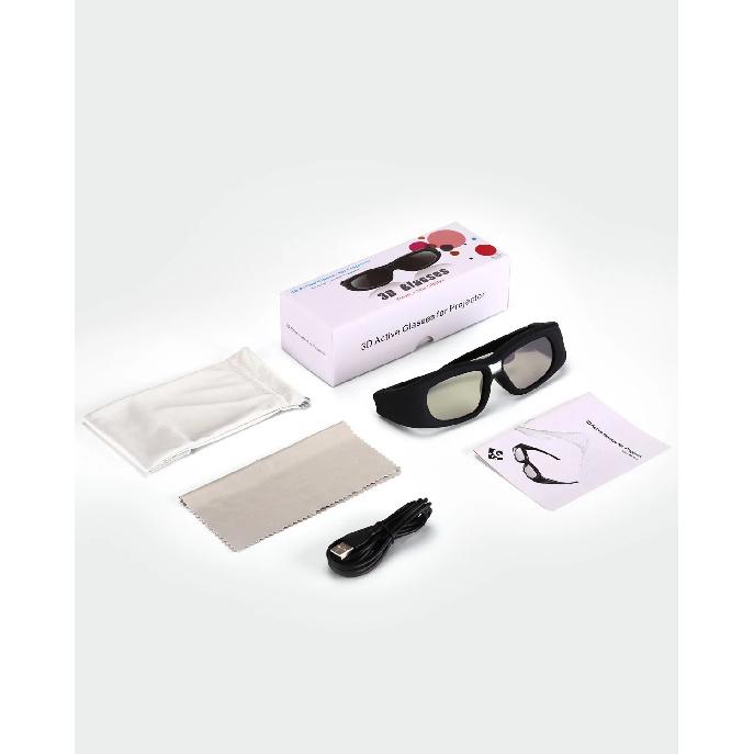 DLP Active Shutter 3D Glasses 96~144Hz For Optoma Acer Home ViewSonic ViewSonic