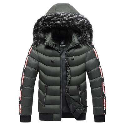 Fashion Jacket Mens Cotton Padded Parkas Autumn Winter Warm Outwear Mens Hooded Coats Casual Windbreak Jackets
