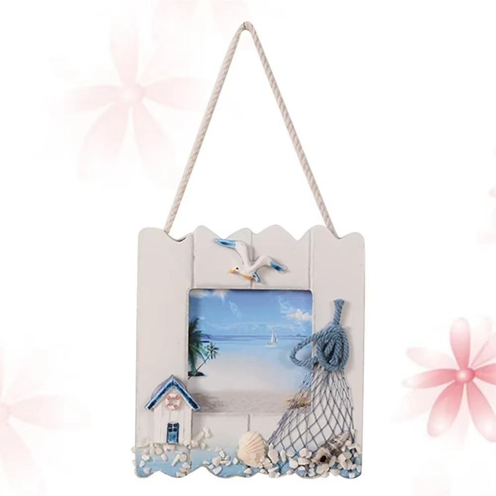 Ramka na zdjęcie o tematyce marynistycznej Materiał drewniany Wisiorek do dekoracji ściany Dekoracja sypialni