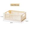 Foldable Plastic Storage Basket - Creative, Stackable Bin for Desktop, Living Room, or Refrigerator Organization