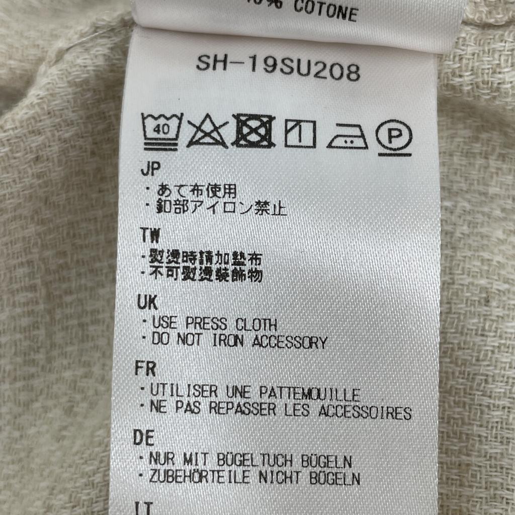 snowpeak Ivory linen cotton shirt tops S off whiteUsed