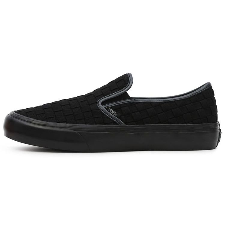 Vans Curren X Knost X  Slip-On Series SF Casual Low-Top Skate Shoes Unisex Sneakers Black VN0A5HYQB8M