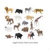 17Pcs Animals Model Jungle Figures Miniature Playset Cake Topper Kids Educational Toy Desk
