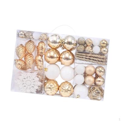 121 Stück Weihnachtsbaumschmuck Dekorationen Wiederverwendbar DIY Weihnachtsdekor Anhänger für Hotel