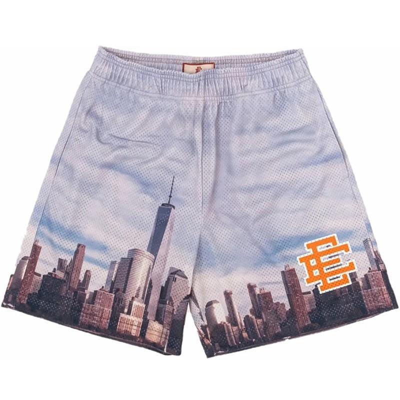Eric Emanuel EE Herren Mesh Fitnessshorts Atmungsaktiv Jogging Training Lässige Sportbekleidung