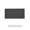 Silicone Coffee Maker Mat Countertop Bar Spill Mats Bar Service Mat Dish Glass Drying Mat For Barista Cocktail Bartender Black
