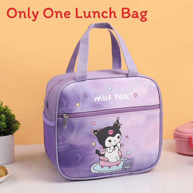 Kids Lunch Bag With Cartoon Design And Oxford Fabric For School And Travel