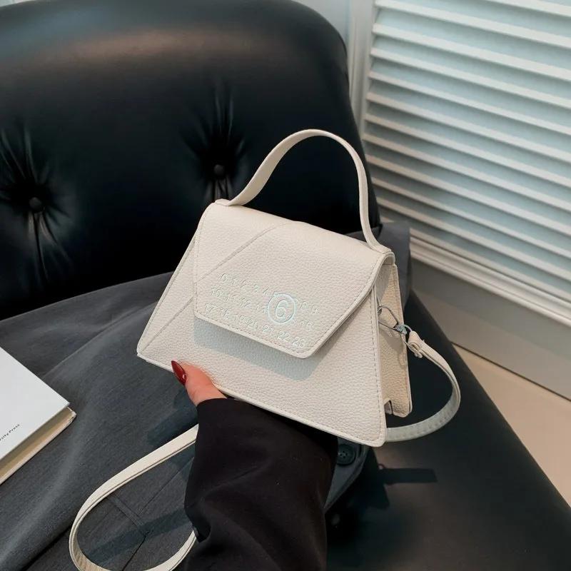 Luxury Women's Shoulder Crossbody Bag Monochromatic Versatile Texture Handbag New Feminine Fashion