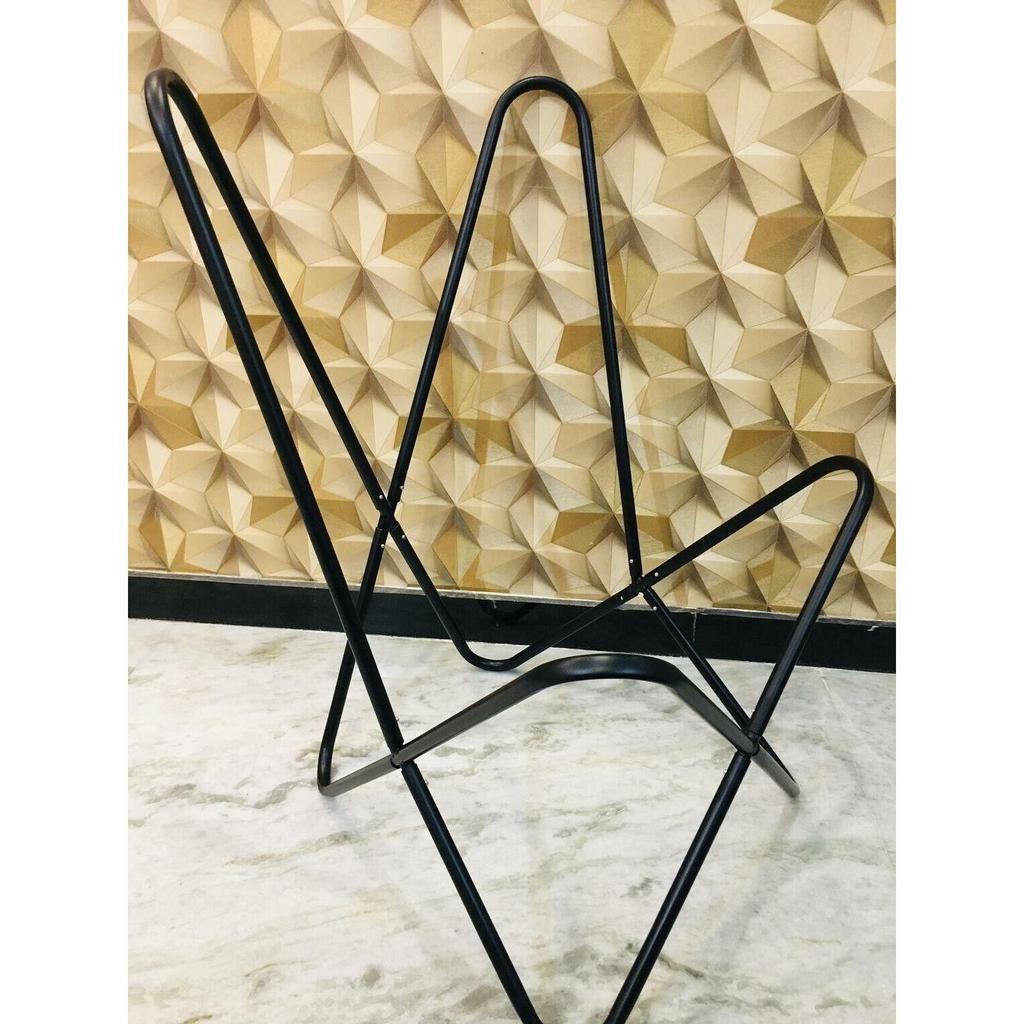 Vintage Handmade Leather Butterfly Chair Relax Arm Chair SleeperSeat{Only Frame}