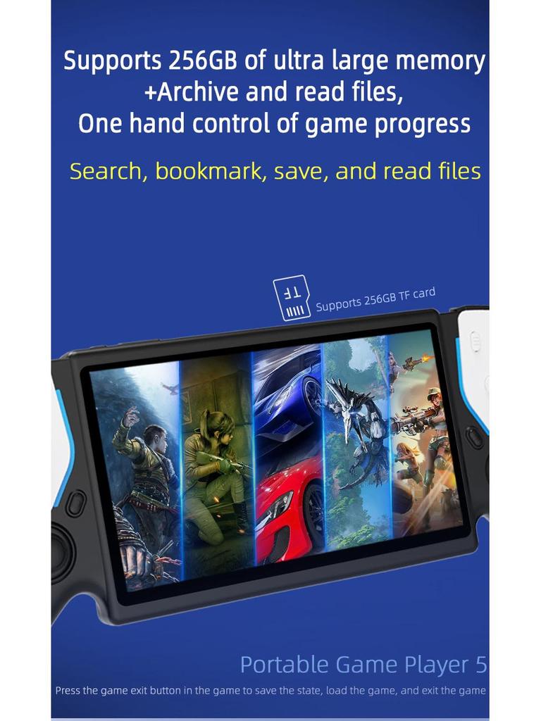 Cross-Border Open Source Handheld Game Console - PS5 HD Arcade, Two-Player GBA Support