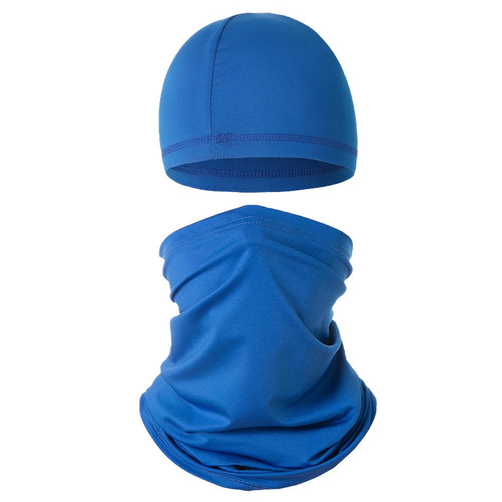 Breathable Summer Sun Protection Cycling Skull Cap & Multifunctional Ice Silk Headscarf