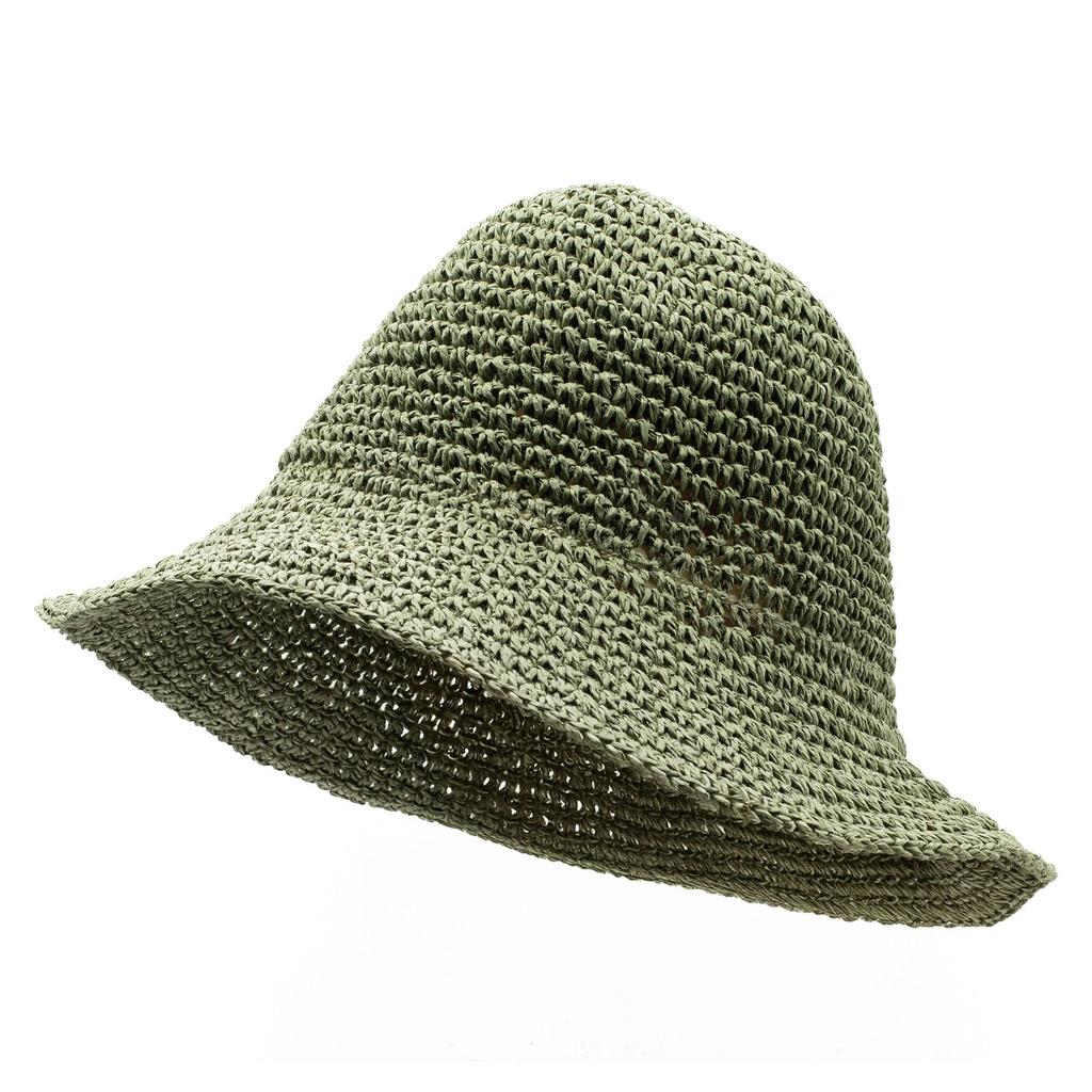 Nomad Sari Floppy Straw Sun Hat – Moss Green