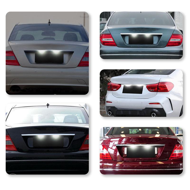 CanBus Error Free License Plate LED Light For Mercedes Benz C-Class S204 C207 W204 E-Class W212 S212 C207 CL-Class C216
