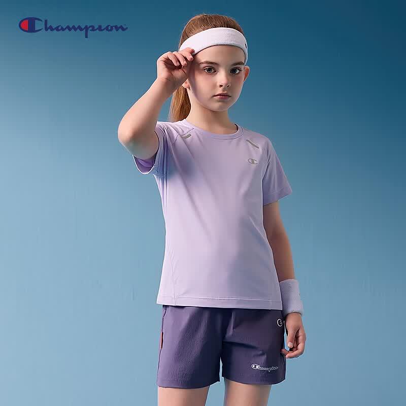 Champion Quick-Dry Unisex Kids Short Sleeve T-Shirt