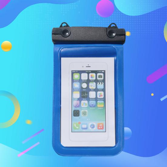 Waterproof Cell Phone Pouch Clear Underwater Phone Holder Protector Universal Mobile Phone Dry Bag with Neck Lanyard for Beach Swimming Pool
