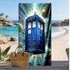 Doctor Who's TARDIS Printed Quick Dry Beach Towel Super Absorbent Soft Lightweight Bath Towel for Pool Summer Travel