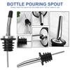 24Pcs Liquor Bottle Pourer Stainless Steel Wine Bottle Pourer with Dust Cover Wine Dispenser Precise Flow Control Wine Pouring