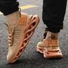 Sports Shoes Men's Breathable Fly Woven Men's Shoes Fried Dough Twists Soles Hollow Thick Soles Large Casual Shoes
